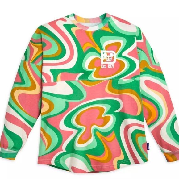 SWIRL Spirit Jersey Walt Disney World NWT Pink, Green, Orange & White - Picture 4 of 4
